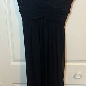 Ivanka Trump Black Ruched Cocktail Dress